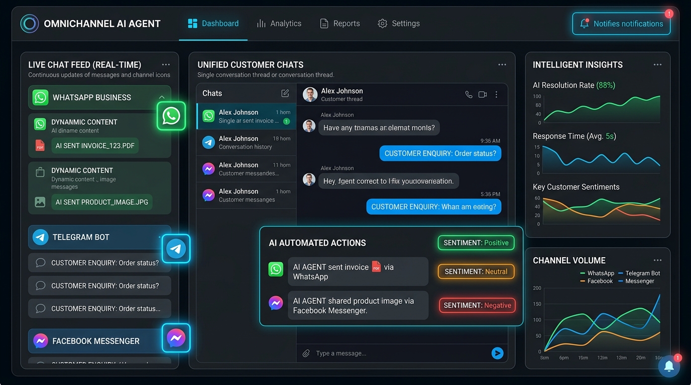 Telegram and Messenger AI